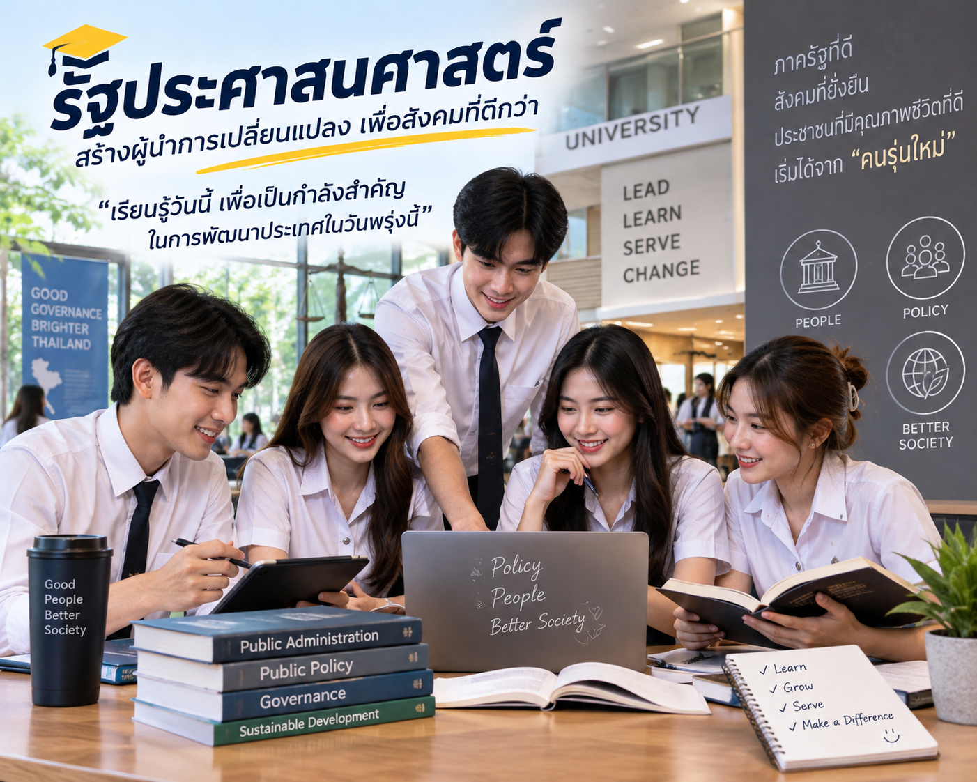 การเรียนการสอนออนไลน์ สาขารัฐประศาสนศาสตร์ ม.เอเชียอาคเนย์